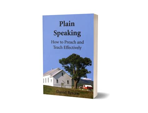 Book cover: Plain speaking